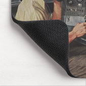 Vintages Geschäft, Telefonreparateur Mousepad (Ecke)