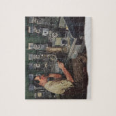 Vintages Geschäft, Telefonreparateur Puzzle (Vertikal)