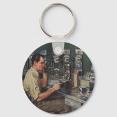 Vintages Geschäft, Telefonreparateur Schlüsselanhänger (Vorderseite)