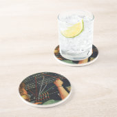 Vintages Geschäft, Telefonschalter Getränkeuntersetzer (Seite)