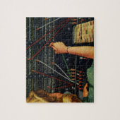 Vintages Geschäft, Telefonschalter Puzzle (Vertikal)