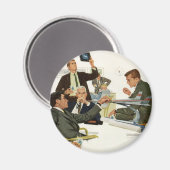 Vintages Geschäft, Treffen der Führungskräfte Magnet (Vorderseite/Rückseite)