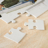 Vintages Geschäft, Treffen der Führungskräfte Puzzle (Seite)