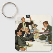Vintages Geschäft, Treffen der Führungskräfte Schlüsselanhänger (Vorderseite)
