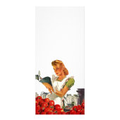 Vintages Geschäfts-Zuhause-einmachende Werbekarte (Hinten)