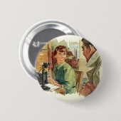 Vintages Geschäftsbüro, Vorstandsvorsitzender und Button (Vorne & Hinten)