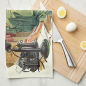 Vintages Geschäftsbüro, Vorstandsvorsitzender und  Geschirrtuch (Viertel Falte)