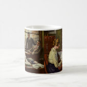 Vintages Geschäftstreffen, Büro mit Führungskräfte Kaffeetasse (Mittel)