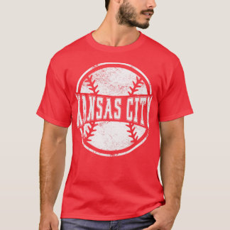 Vintages Geschenk des Baseball-Teams von Kansas Ci T-Shirt