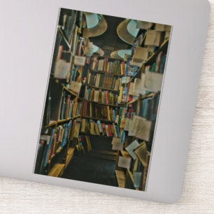 Vintages Geschenk für Buchliebhaber Aufkleber