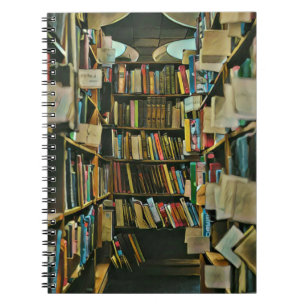 Vintages Geschenk für Buchliebhaber Notizblock