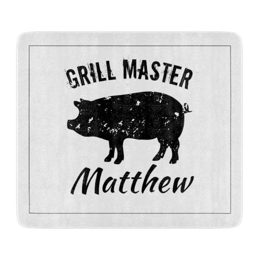 Vintages Geschenk für das Schneidebrett (Vorderseite)