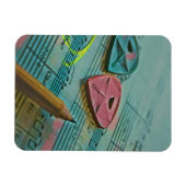 Vintages Geschenk für Gitarrist Magnet (Horizontal)