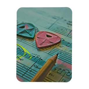 Vintages Geschenk für Gitarrist Magnet
