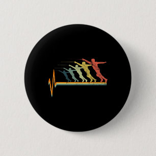 Vintages Geschenk für Herzschlag Liebe Button