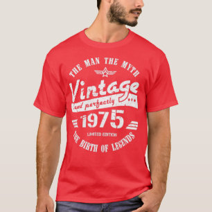 Vintages Geschenk für Männer 1975 47. Geburtstag 1 T-Shirt