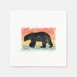 Vintages Geschenk für Polarbären Serviette