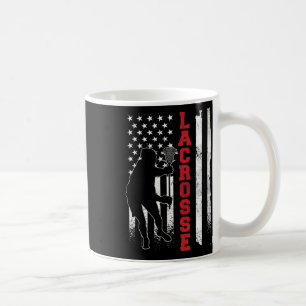 Vintages Geschenk Lacrosse American Flag Lax - Uni Kaffeetasse