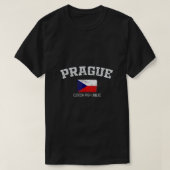 Vintages Geschenk Prag Tschechien T-Shirt (Design vorne)