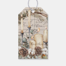 Vintages Geschenk Tag Set 10Thema Weihnachten