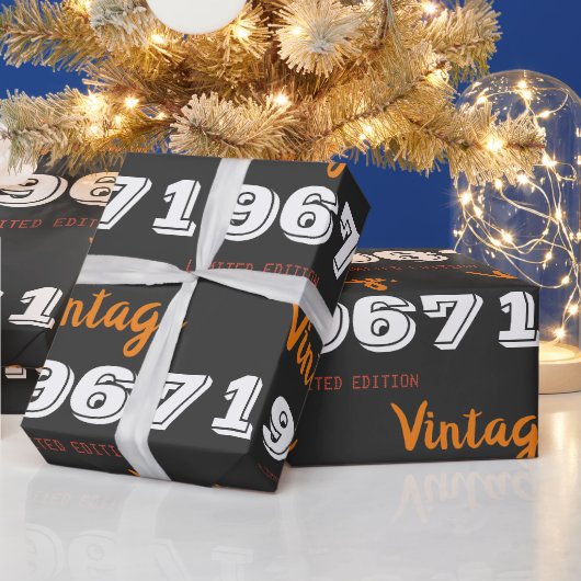 Vintages Geschenk von 1967 Geschenkpapier (Feiertage)