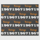 Vintages Geschenk von 1967 Geschenkpapier (Flach)