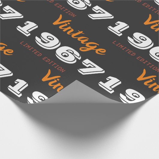 Vintages Geschenk von 1967 Geschenkpapier (Ecke)