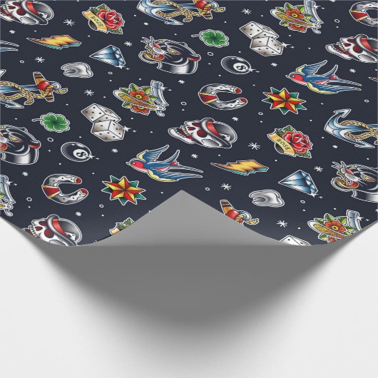 Vintages Geschenkpapier (Ecke)