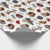 Vintages Geschenkpapier (Ecke)