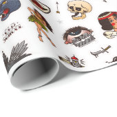 Vintages Geschenkpapier (Rolleneckpunkt)