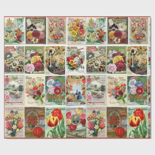 Vintages Geschenkpapier (Flach)