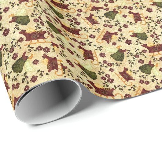 Vintages Geschenkpapier (Rolleneckpunkt)