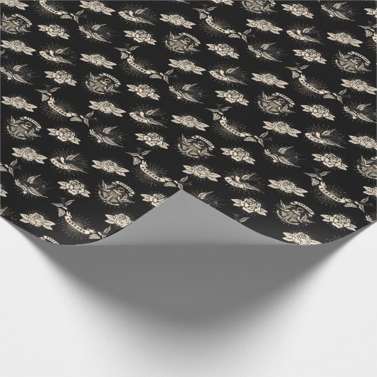 Vintages Geschenkpapier (Ecke)