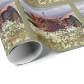 Vintages Geschenkpapier für die Aufhängung von Ges (Rolleneckpunkt)