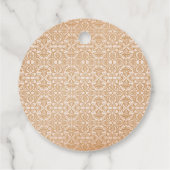 Vintages Geschlecht Neutral Beige Classic Babydusc Geschenkanhänger (Rückseite)