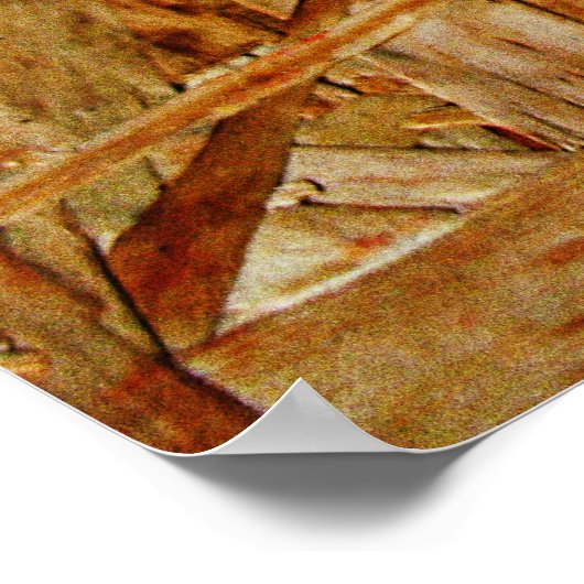 Vintages Geschwindigkeitsmessgerät Poster (Ecke)