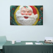 Vintages Gesicht des Weihnachtsmannes Banner (Messeveranstaltung)