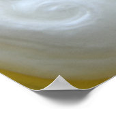 Vintages Gesicht des Weihnachtsmannes Poster (Ecke)