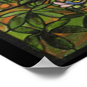 Vintages gestanztes Glass Muster Apple Tree Art Pr Poster (Ecke)