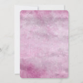 Vintages gestresstes Rosa - Erstellen Sie Ihre eig Einladung (Rückseite)