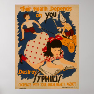Vintages Gesundheits-Plakat der Poster