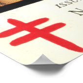 Vintages Gesundheitspflegeplakat "Nicht spucken" Poster (Ecke)