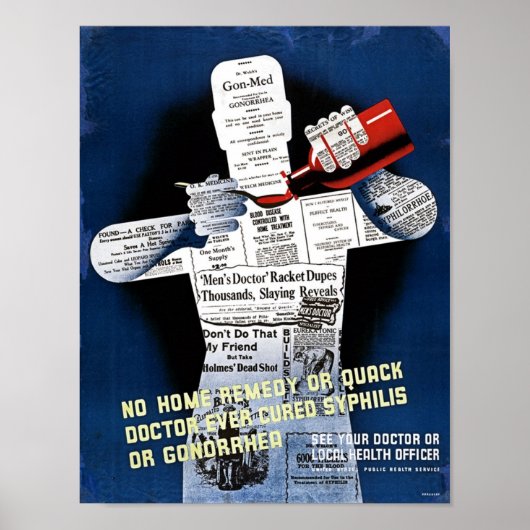 Vintages Gesundheitspopster Poster (Vorne)