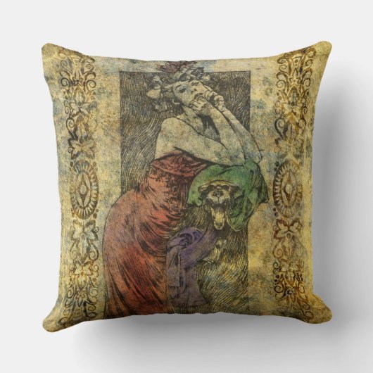 Vintages Gewartet Dekor Kissen (Rückseite)