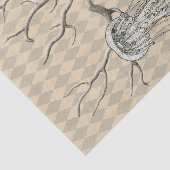 Vintages Gewebe aus Korallen und Quallen Seidenpapier (Ausschnitt)