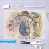 Vintages Gewebe oder Entbeinungspapier Seidenpapier (Handwerk)