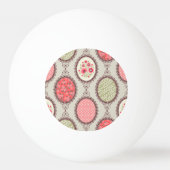 Vintages Gewebe: Patchwork Nahtloses Design. Tischtennisball (Rückseite)