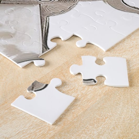 Vintages Gewehr Puzzle (Seite)