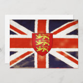 Vintages Gewerkschafts-Jack-Wappen Einladungen (Vorne/Hinten)