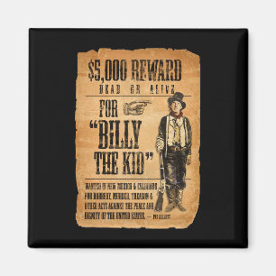 Vintages gewollt/Belohnungs-Plakat für Billy das Magnet